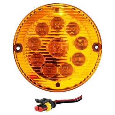 Imagem de Lanterna Traseira Ônibus Caminhão 155mm 10 LED 12V AM c/Conector - Pri