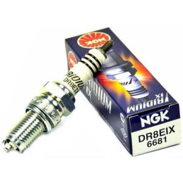 Imagem de Jogo 4 Velas Ignição Husky 150 1996 a 1998 Ngk DR8EIX