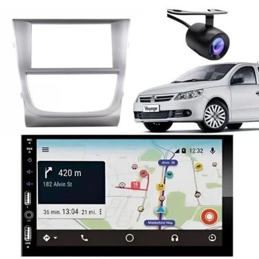 Imagem de Central Multimídia Automotiva 2DIN 7810H com Bluetooth, Moldura de Acabamento e Câmera...
