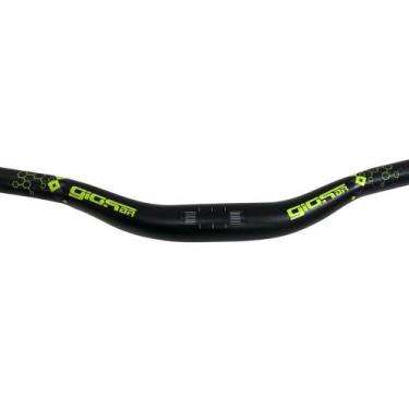 Imagem de Guidão Gios Alumínio 31.8mm 700mm Bicicleta Preto / Amarelo - BIKE STI