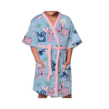 Imagem de Roupão Lepper De Banho Infantil 073828 Stitch, 073828, Stitch, Rosa, P
