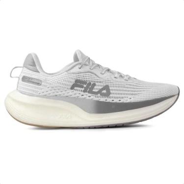 Imagem de Tênis Fila Racer Speedzone Feminino, Branco, Cinza, 35