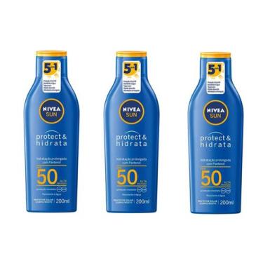 Imagem de Kit 3 Protetor Solar Corporal Nivea Sun FPS50 200ml - Nivea