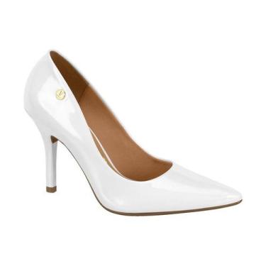Imagem de Sapato Feminino Scarpin Vizzano Napa Glossy Confort 11841101, Branco v