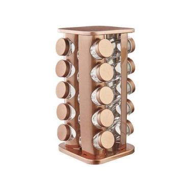 Imagem de Porta Condimentos Bronze 21 Peças - Hauskraft - Importado, Rose Gold