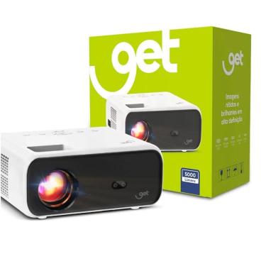 Imagem de Projetor Portátil Get Vision, 5000 Lumens, resolução Full HD, com HDMI, USB e AV