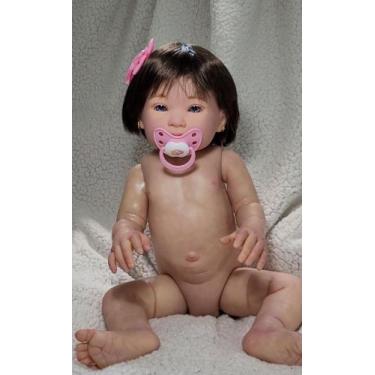 Imagem de Bebê Reborn Realista Silicone + enxoval BBarteiro, Rosa