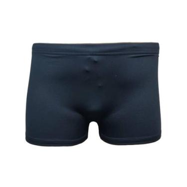 Imagem de Sunga Boxer Taurus  Plus Size Poliéster Forrada, G4, Preto