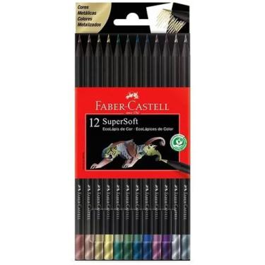 Imagem de Lápis de cor 12 cores metálico Faber-Castell
