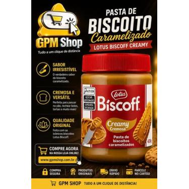 Imagem de Pasta Lotus Biscoff IMPORTADA Creamy Caramelo 400g Deliciosa e Cremosa