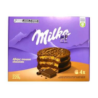 Imagem de Alfajor Milka Argentino Mousse Chocolate Triplo C/ 4 Unid 220g