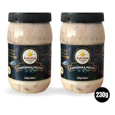 Imagem de Kit 2 Maionese Estrela Edição Limitada Azeitonas Pretas 230g