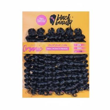 Imagem de Cabelo de Fibra Sintética Crochet Brads Cristal 55cm - Cor Preto - Bla