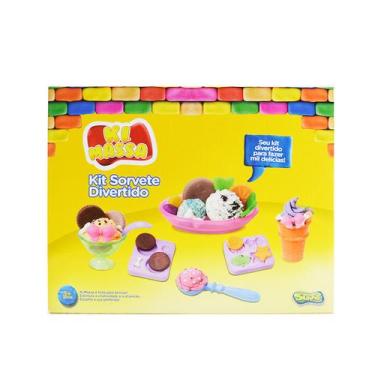 Imagem de Ki Massa - Massinha Modelar Infantil  Kit Sorvete Divertido - Sunny Br