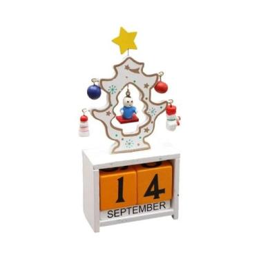 Imagem de Calendário De Contagem Regressiva De Natal 2024 Em Madeira, Ornamento 
