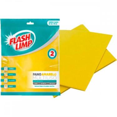 Imagem de Pano Limp.Multiuso Amar.C/2-Flp4540 - FLASH LIMP