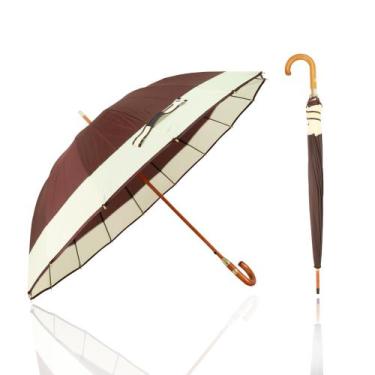 Imagem de Guarda Chuva Automático Colorido Grande Reforçado Contra Vento  16 HAS