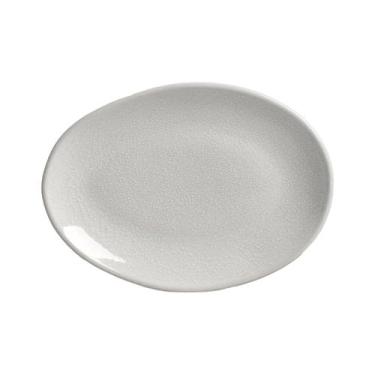 Imagem de Conjunto com 6 Pratos de Sobremesa Oval Orgânico Luz 22,5x16,5x2,5cm -