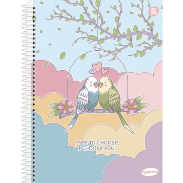 Imagem de Caderno 15 Materias Capa Dura Kbom Feminino 300 Folhas Capa:7 - ANIMAT