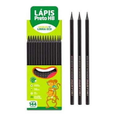 Imagem de Lápis Preto HB Grafite Sextavado 144 Unidades Leo Leo - Congratulation