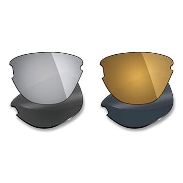 Imagem de 2 pares de lentes polarizadas de substituição da Mryok para óculos de sol Oakley Frogskins Lite – Opções