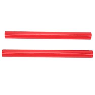 Imagem de Shanrya Faixa de grelha, acabamento de inserção de grade 2 peças, fácil instalação para substituição de automóveis para F25 2011-2018 (vermelho)