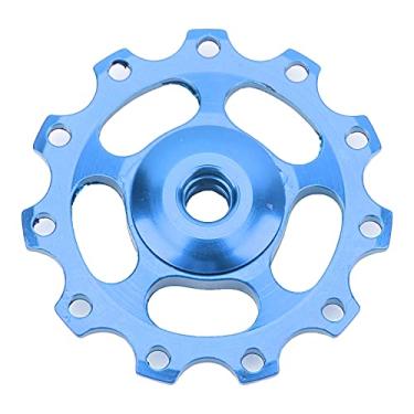 Imagem de Polia do desviador traseiro, roda guia de bicicleta rolando suavemente Liga de alumínio Bom desempenho para acessórios de bicicleta(azul)