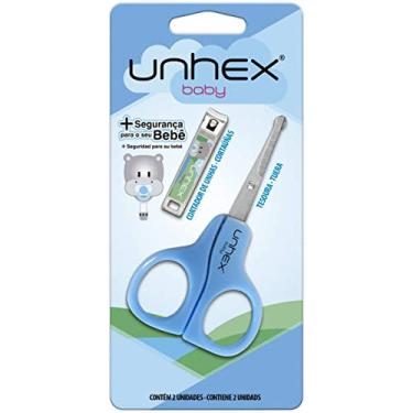 Imagem de Merheje Tesoura E Cortador Para Unhas Baby Azul