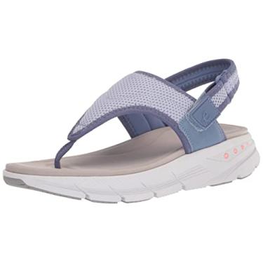 Imagem de Easy Spirit Maxx2 Sandália feminina esportiva, Azul, 8 Wide