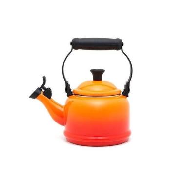 Imagem de Chaleira em aço carbono Le Creuset Demi 1,1 litro laranja