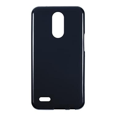 Imagem de Capa para LG K10 2017, capa traseira de TPU macia à prova de choque de silicone antidigitais capa protetora de corpo inteiro para LG X400 (13,5 cm) (preta)