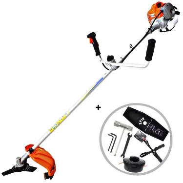 Imagem de Roçadeira Profissional Vulcan VR430P 2T 43CC 1,7HP + Faca 2 Pontas Furo 25mm Tamanho 330mm Espessura 2,7mm