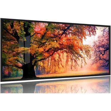 Imagem de Quadros Decorativos paisagens flores campos130x60 Moldura Preta 2x2