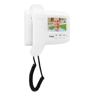 Imagem de Kit Vídeo Porteiro Intelbras IVR1010 Branco Tela LCD 4,3" Colorido