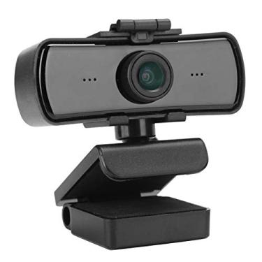 Imagem de Webcam FHD 1080P, câmera USB com fio para laptop, câmera USB Web Plug and Play Webcam com microfone com cancelamento de ruído para chamadas de vídeo, streaming, gravação, conferência