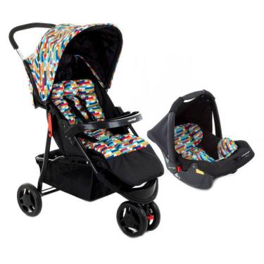 Imagem de Carrinho Passeio e Bebê Conforto TS Delta Pro Colorê Voyage