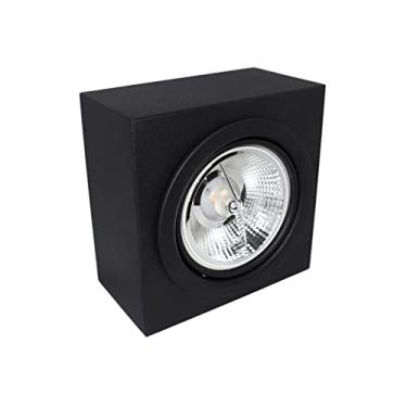 Imagem de Luminária Plafon de Sobrepor para Lâmpada Ar 70 - PF 3500/1 AR70 (Preto Texturizado)