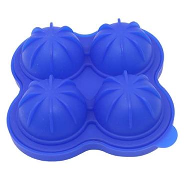 Imagem de Bandeja de cubo de gelo molde de cubo de gelo 4 cavidades bola de silicone coquetel molde de uísque para bandeja de cubo de gelo molde de gelo acessório de barra de ferramentas de cozinha molde de cubo de gelo (cor: 01)