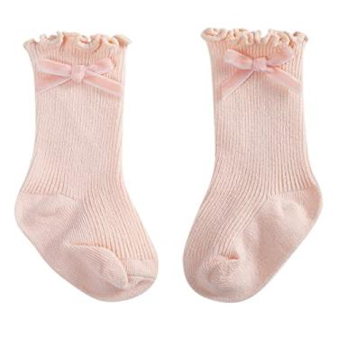 Imagem de Meias para bebês meninos meninas meias de fundo macio sapatos infantis meias princesa coisas para bebês recém-nascidas meninas (bege, 0-12 meses)
