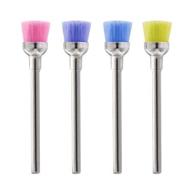 Imagem de NMKL38 Conjunto de 4 peças de brocas para unhas escovas de limpeza profissionais máquin...