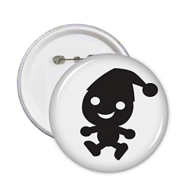 Imagem de Chapéu Happy Fear Halloween Art Deco Presente Fashion Pins Emblema Emblema Decoração 5 peças