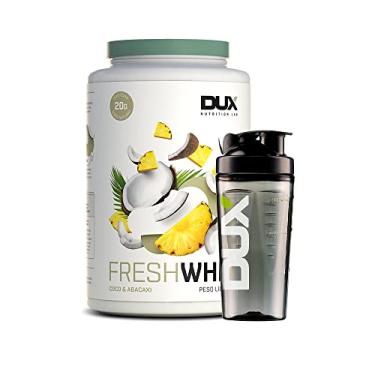 Imagem de Kit Fresh Whey Protein + Coqueteleira - Abacaxi e Coco 900g - 20g de Proteínas por Porção - Suplementos Naturais, Suplementação Treino Academia, Ganho Muscular Hipertrofia - DUX HUMAN HEALTH