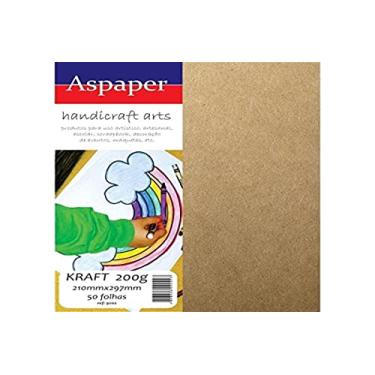 Imagem de Papel Kraft Folha 210X297Mm 200G Pacote Com 50-85820