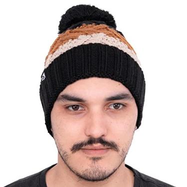 Imagem de GORRO GALAPAGOS EVEREST LISTRADRO PRETO/MARROM/BEGE TAM.U