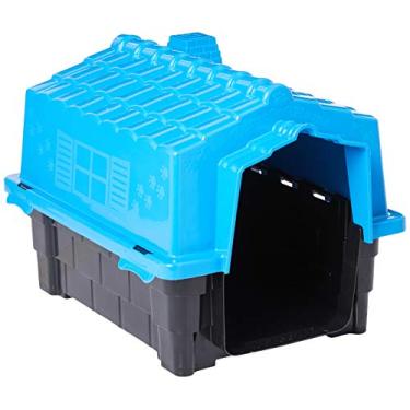 Imagem de Casa Eco Colors Dog House Evolution Nº1 Azul Pet Injet para Cães