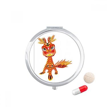 Imagem de China França — Porta-comprimidos de leão da Torre Eiffel — Caixa de armazenamento de remédios