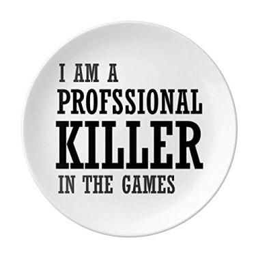 Imagem de Prato decorativo de porcelana profissional Killer Games