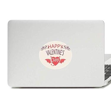 Imagem de Adesivo de vinil Happy Valentine's Day Heart Devil Wings adesivo para notebook