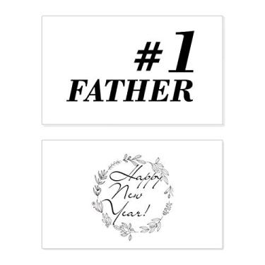 Imagem de NO.1 Father Dad Festival Citação Ano Novo Festival Cartão Bless Mensagem Presente