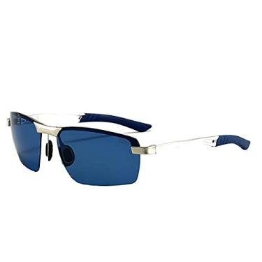 Imagem de Óculos de Sol Masculino Design Ultraleve Esportivo Piloto GCV Polarizados Proteção UV400 (C3)